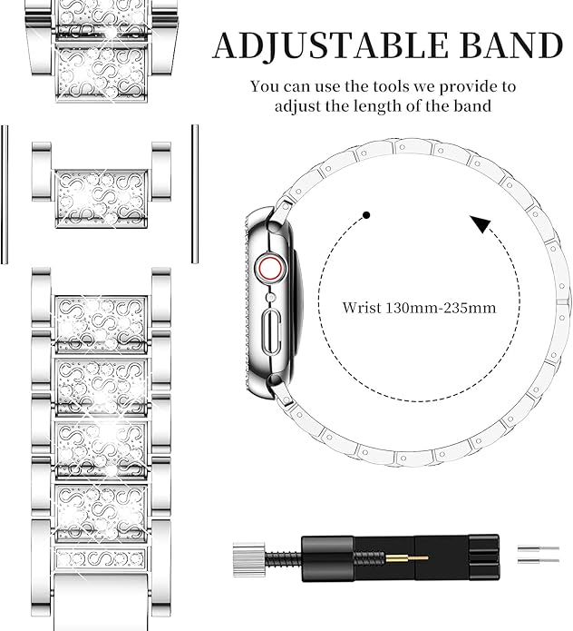 Mosonio Compatible with Apple Watch Band 38mm 40mm 41mm 42mm 44mm 45mm 46mm - Image 5