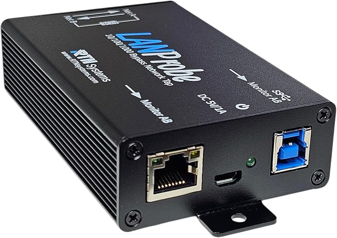 10/100/1000 Gigabit Ethernet/USB Bypass Network Tap - Image 2