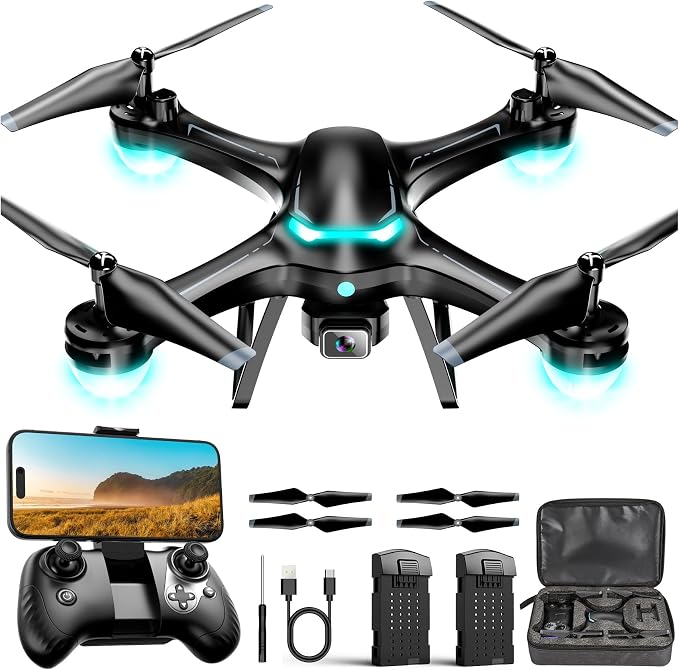 Drone with 1080P Camera, Remote Control Quadcopter with Gesture Selfie by Unknown