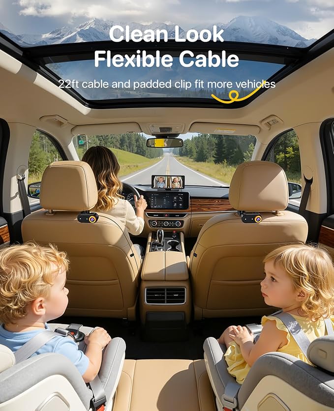 Luckview BM5 MAX Dual Baby Car Camera, 1080P HD - Image 7