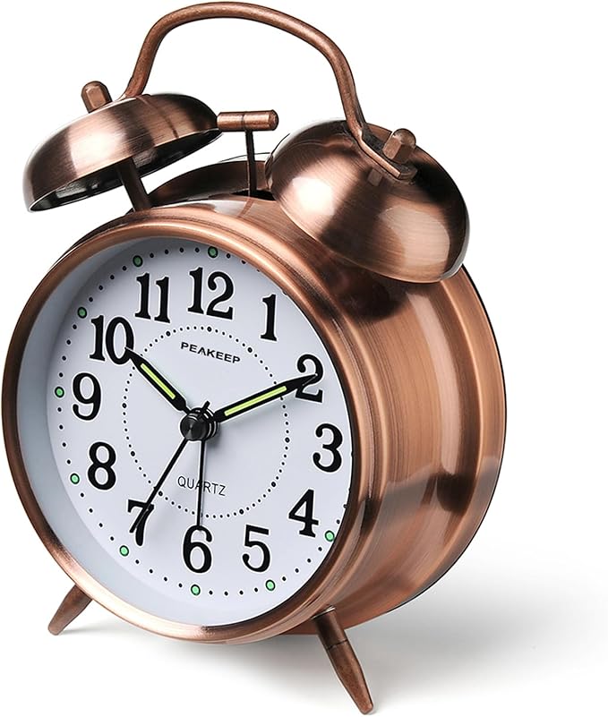 Peakeep Loud Analog Alarm Clock by PEAKEEP