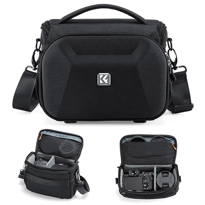 K&F CONCEPT Hardshell Camera Bag, Crossbody Camera Sling Bag by KFCONCEPT