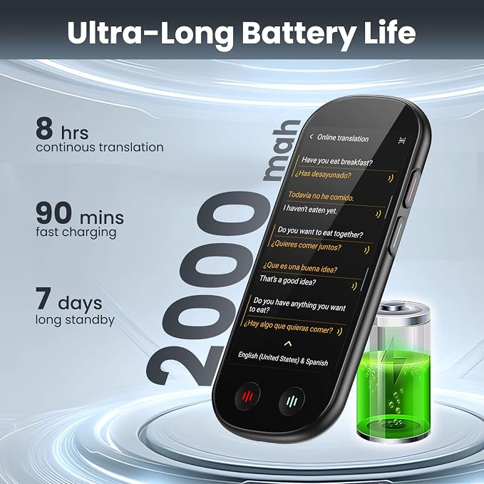 Language Translator Device No WiFi Needed, AI Translator - Image 9