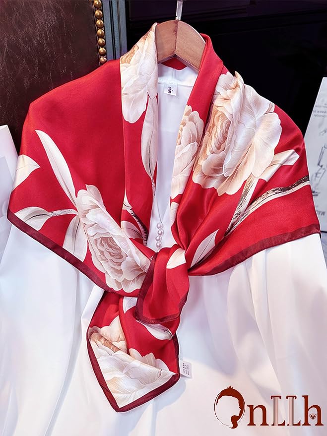 Silky Scarf for Women Lightweight Satin Bandanas Neck Hair Wrap For Sleeping - Image 3