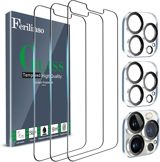 Ferilinso 3 Pack Screen Protector by Ferilinso