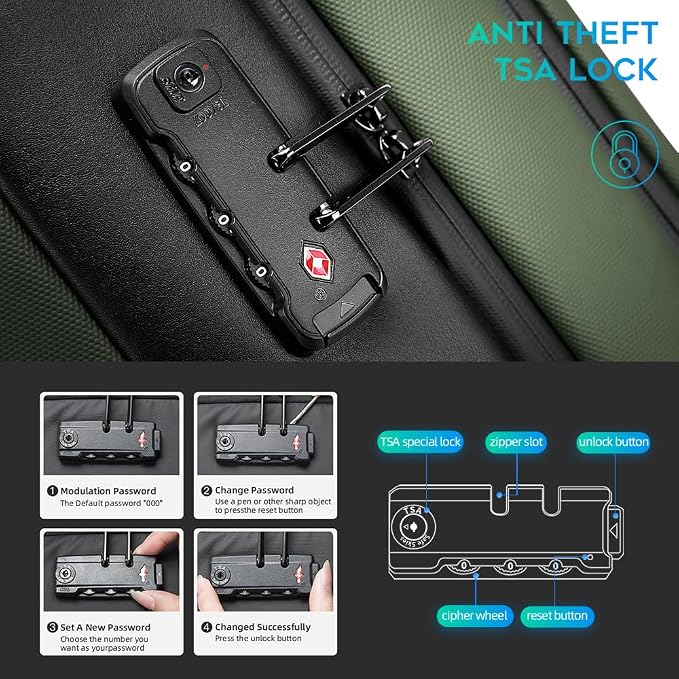 BANGE Anti-Theft Backpack, Tech Backpacks, 17 Inch Laptop Backpack - Image 3