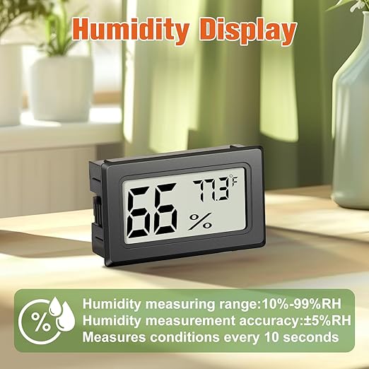 6 Pack Mini Hygrometer Indoor Humidity Meter, Small Digital Thermometer - Image 3