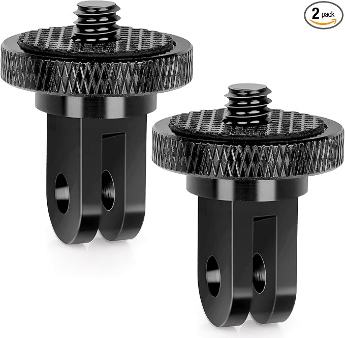 Tripod Mount Adapter for Gopro, Camera 1/4”-20 Tripod Mount for Insta 360/Gopro by Anwenk