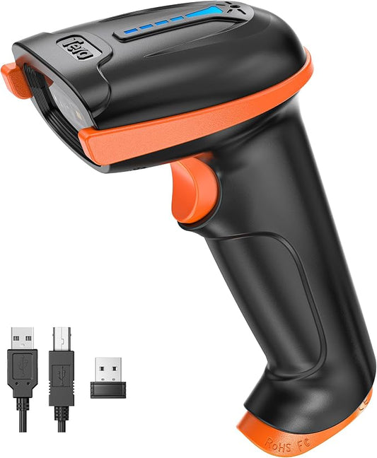Tera 1D 2D QR Barcode Scanner Wireless and Wired by Tera