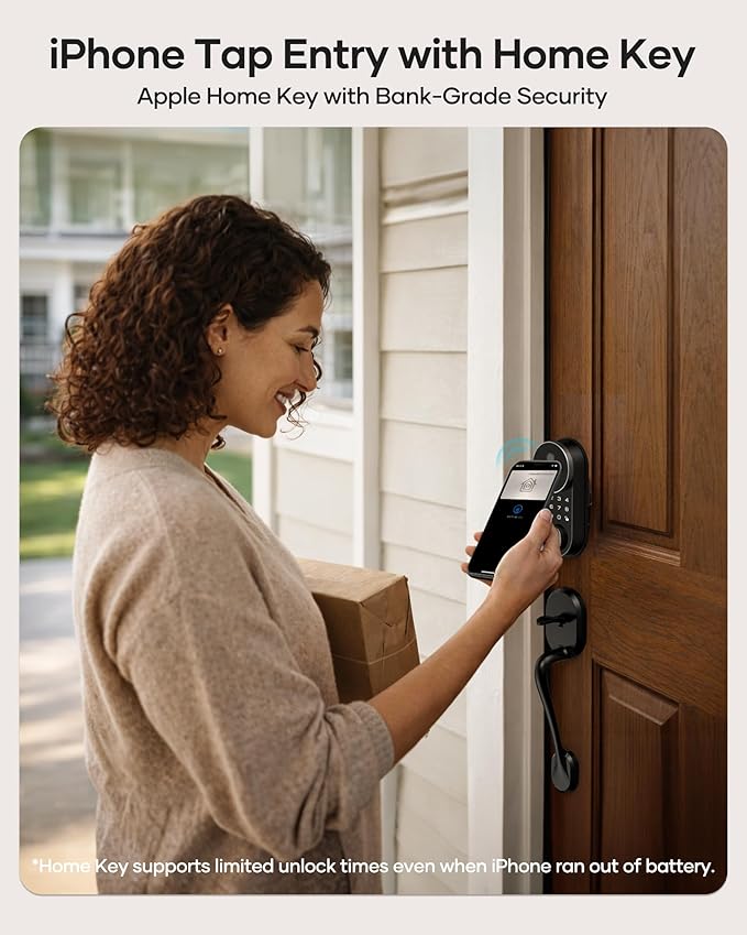 Smart Lock AH1, SMONET Fingerprint Keyless Entry Door Lock - Image 2
