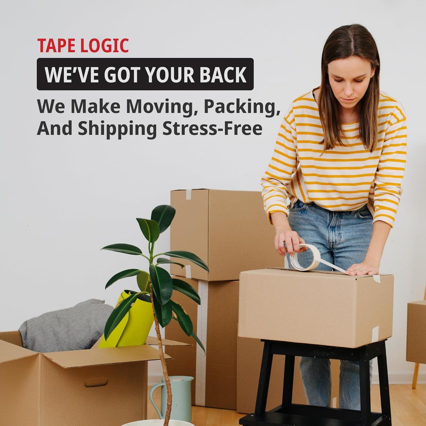 Tape Logic 3" x 110 yds Acrylic Packing Tape 2.2 Mil, Clear (24-Pack) Heavy Duty Packing Tape Rolls for Sealing Boxes at Home, Warehouse, & Office, Supplies for Packaging, Shipping, Moving