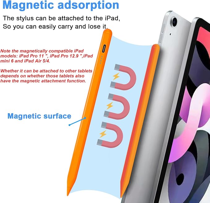 Stylus Pens for Touch Screens Power-Display Tablet Pen POM Tip Magnetic Digital - Image 3