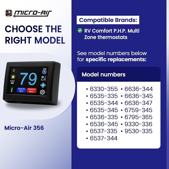 MICRO-AIR EasyTouch Digital RV Thermostat Replacement - Image 2
