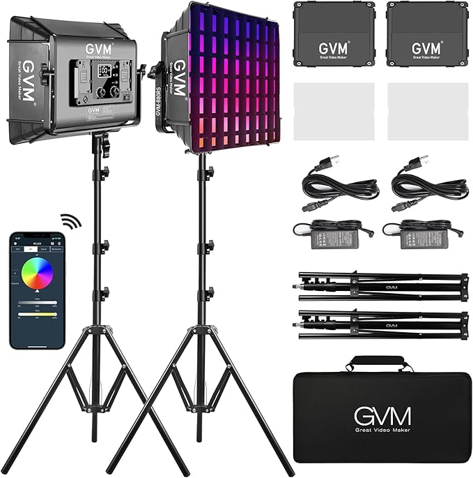 GVM RGB Photography Lighting Kits by GVMGreatVideoMaker
