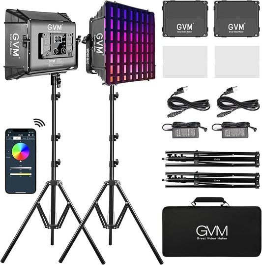 GVM RGB Photography Lighting Kits by GVMGreatVideoMaker