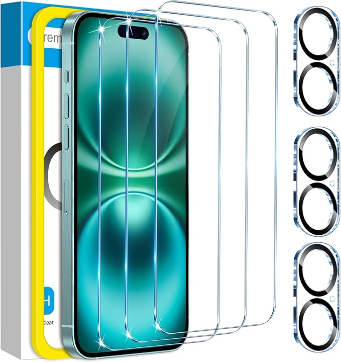 Fotbor for 3Pack iPhone 16 Plus Screen Protector by Fotbor