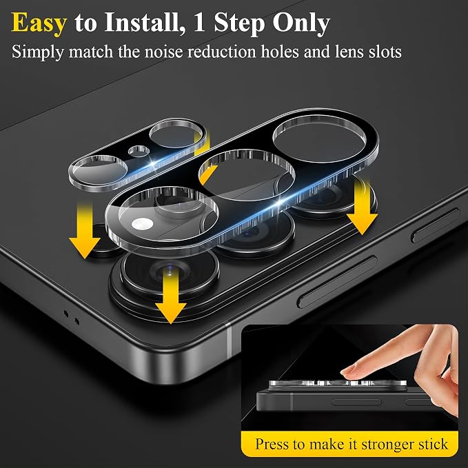 4 Pack for Samsung Galaxy S26 Ultra Camera Lens Screen Protector, 9H Tempered - Image 4