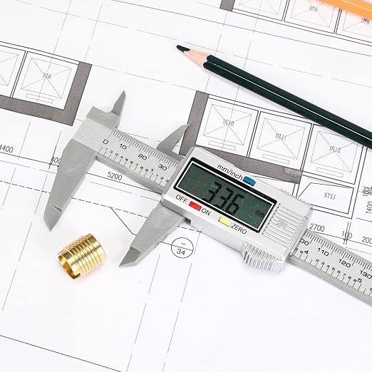 Electronic Digital Caliper, LCD | 0 to 6 inch inch/mm Conversion, Automatic - Image 3