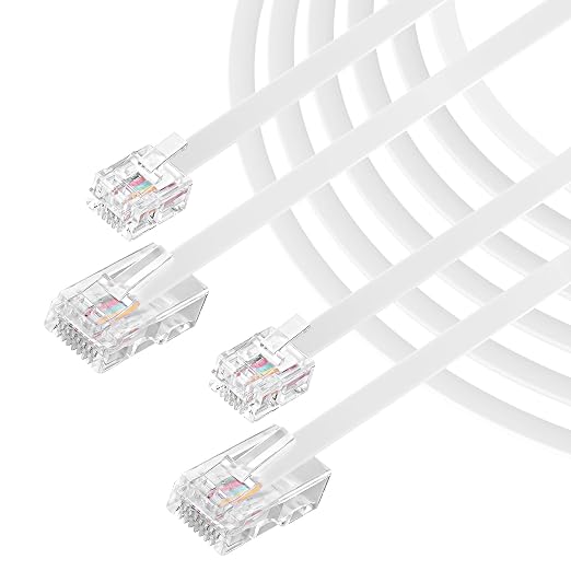 XMSJSIY RJ11 to RJ45 Phone Cable RJ11 Phone to RJ45 Ethernet Modem Data by XMSJSIY