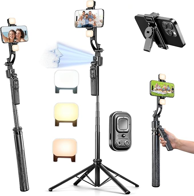 Auto Face Tracking Selfie Stick Tripod by Home