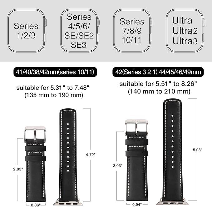 SUNFWR Leather Bands Compatible - Image 5