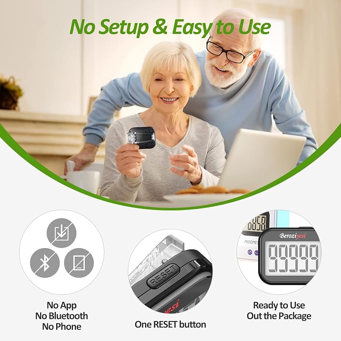 3D Pedometer for Walking, Simple Step Counter for Walking - Image 4