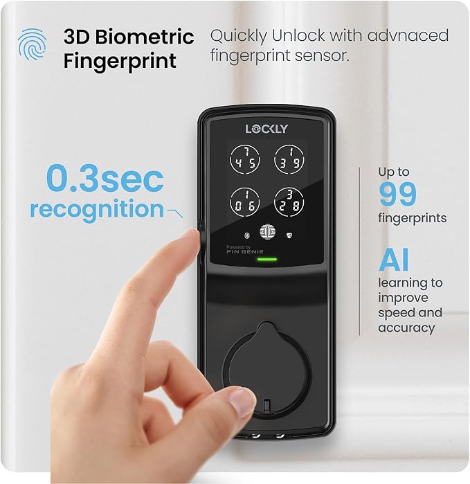 Lockly Secure Pro Wi-Fi Smart Door Lock, Keyless Entry - Image 4