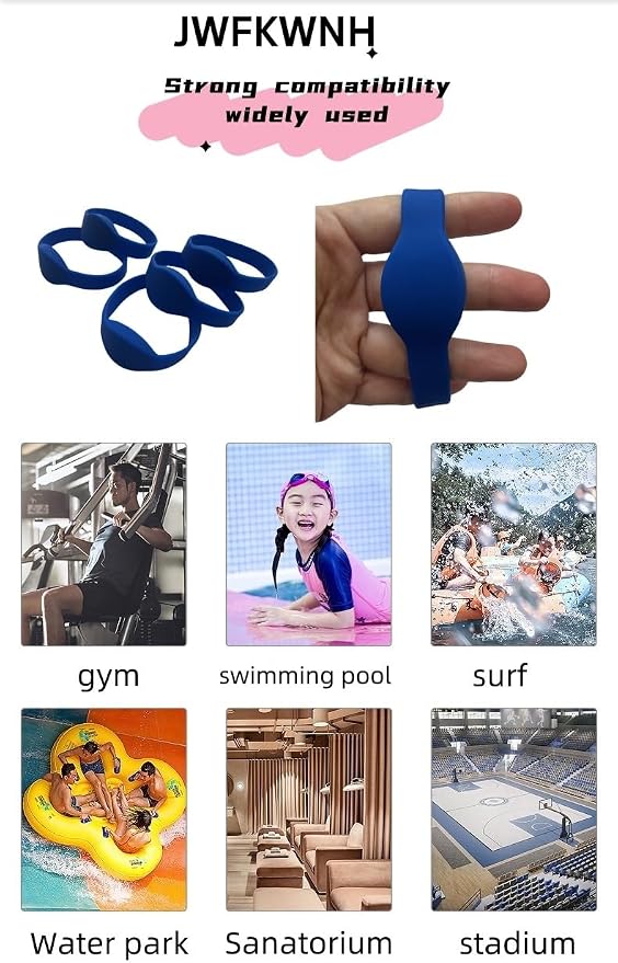 5pcs T5577 waterproof silicone wristband and bracelet, rewritable RFID 125khz - Image 6
