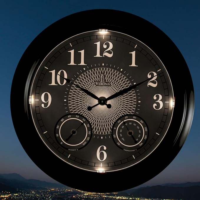 24 inch Illuminated Outdoor Clock - Image 2