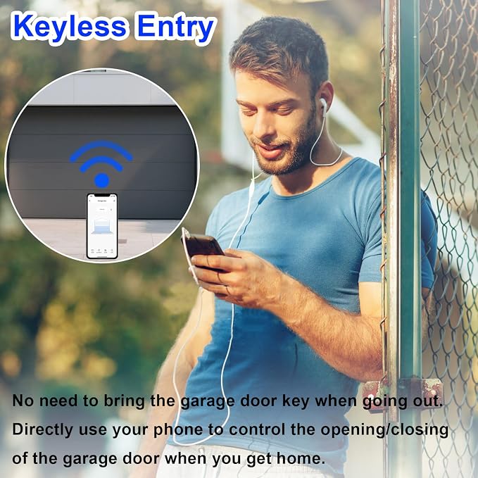 Smart Garage Door Opener Smart WiFi Garage Controller Garage Door Opener - Image 6