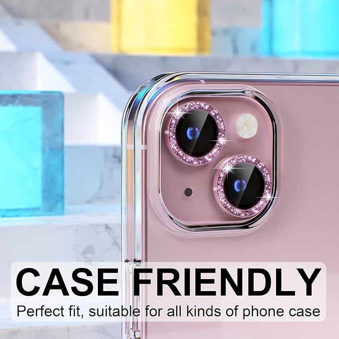 Choiche Compatible for iPhone 15 /iPhone 15 Plus Camera Lens Protector Bling - Image 4