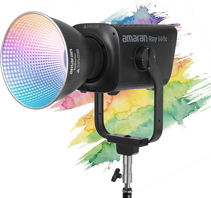 Amaran Ray 660c Full Color COB LED Video Light, 660W Powerful Studio Light by amaran