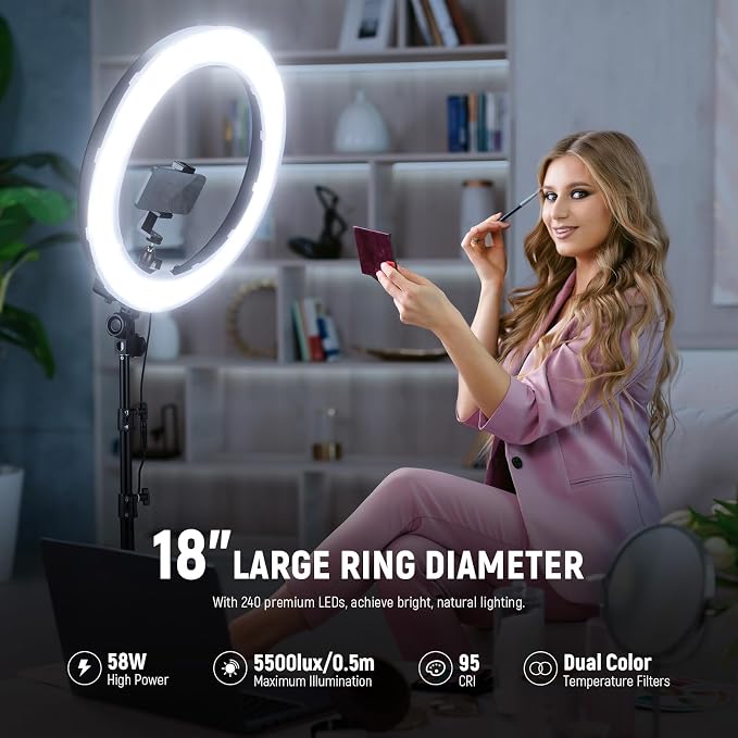NEEWER 18 Inch/45cm LED Ring Light - Image 3