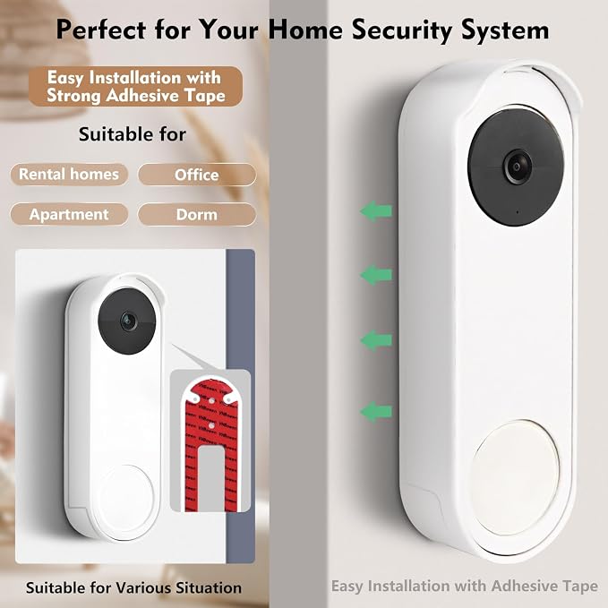 Anti-Theft No Drill Doorbell Mount Compatible - Image 3