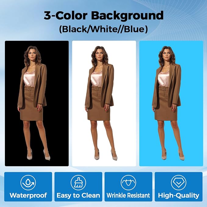 Photo Light Box, Portable 47"x39"x78" Photo Studio Light Box, Shooting Tent Kit - Image 4