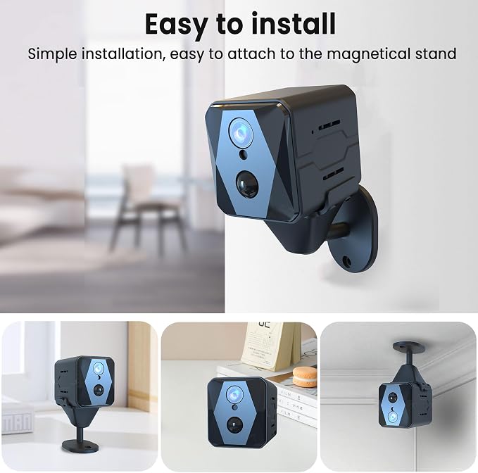 vebiliki Spy Camera, 4K Hidden Camera, Mini Camera, Real-Time Recording - Image 9