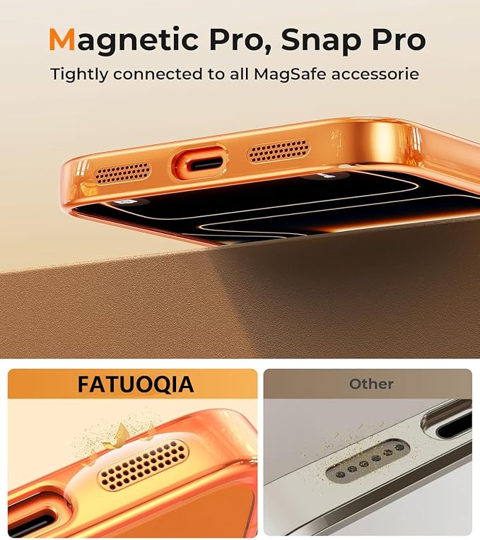 Magnetic Glossy Case for iPhone 17 Pro, iPhone 17Pro Phone Case Slim Clear - Image 5