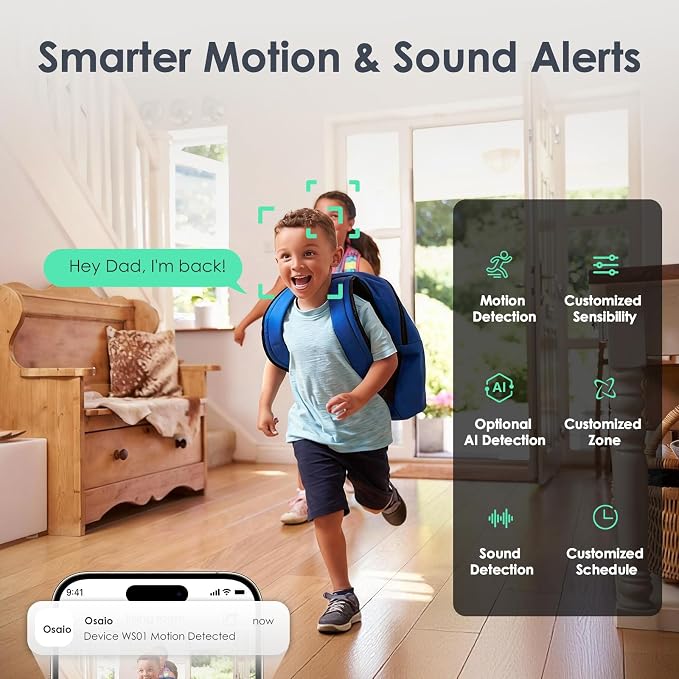 YOTON Indoor Security Camera for Baby Monitor, Home & Pets, 2.4GHz WiFi - Image 7