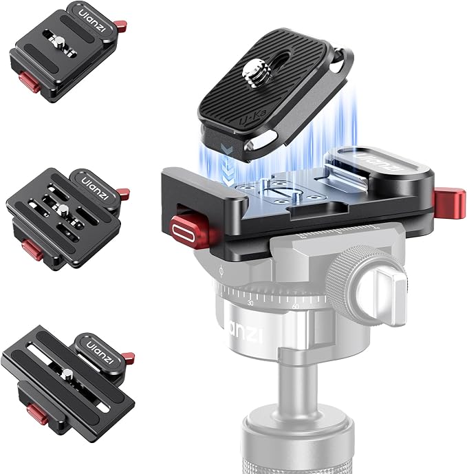 ULANZI UKA12 Pro Quick Release Plate, Arca-Swiss Camera Tripod Mount Adapter w by ulanzi