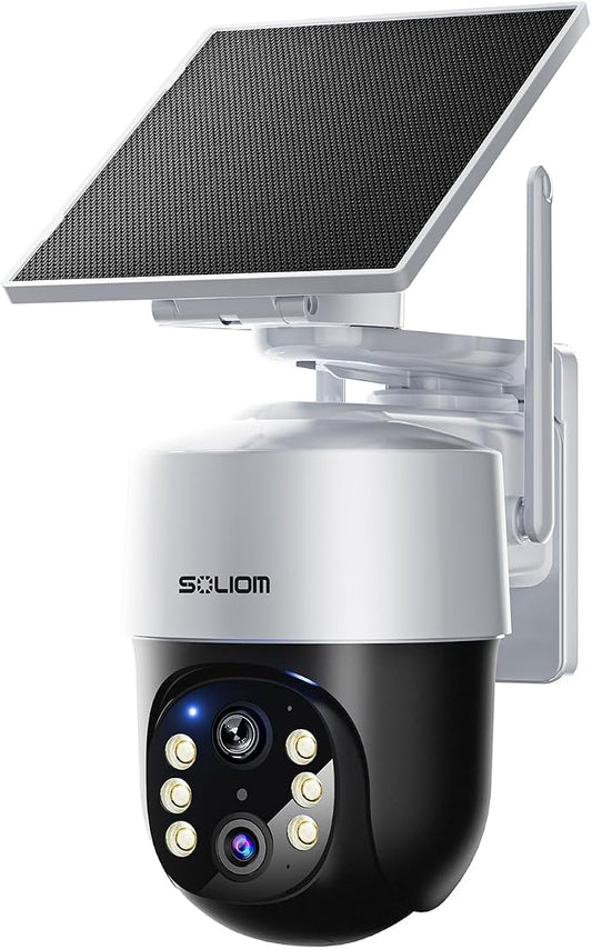 SOLIOM- True 4K HD Security Cameras Outdoor Wireless, Add-On Camera, Solar by SOLIOM
