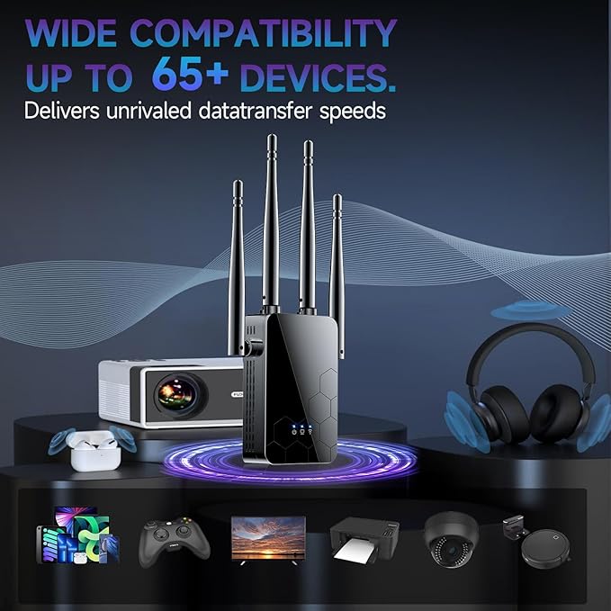 WiFi Extender Internet Booster, Long Range Repeater Wireless Routers Amplifier - Image 5