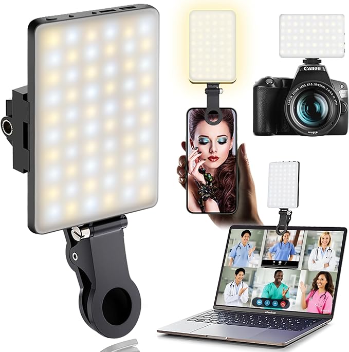 60 LED Portable Selfie Light Video Conference Lighting by Unknown