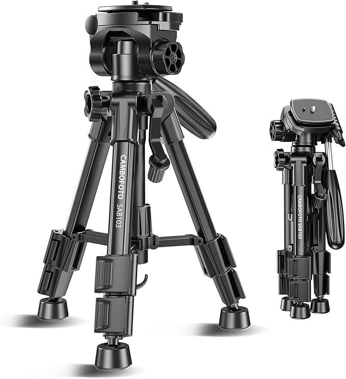 CAMBOFOTO 30"-Camera-Tripod, Porfessional Aluminum Heavy Duty Tripod Stand by CAMBOFOTO