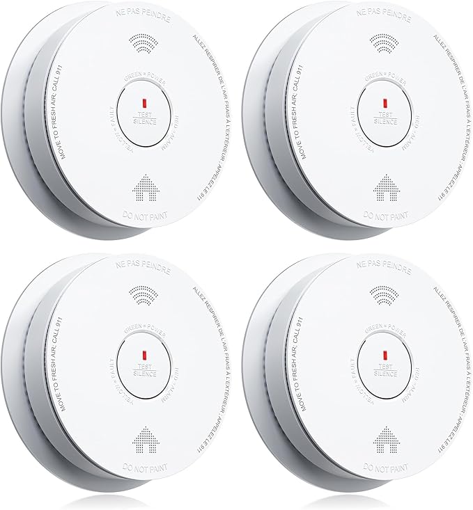 SITERWELL Smoke Detector 10 Year Battery Operated, Smoke Alarm by SITERWELL