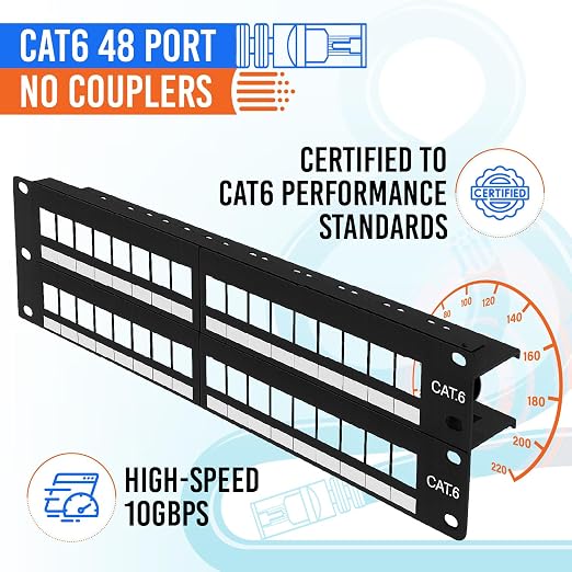 MONK CABLES | CAT6 Patch Panel | Puchdown | 48 Port - Image 4