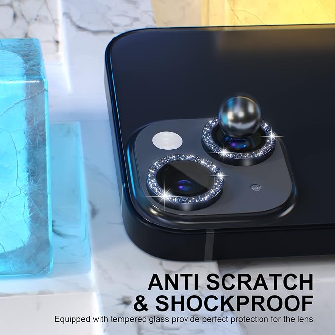 Choiche Compatible for iPhone 14 /iPhone 14 Plus Camera Lens Protector Bling - Image 3