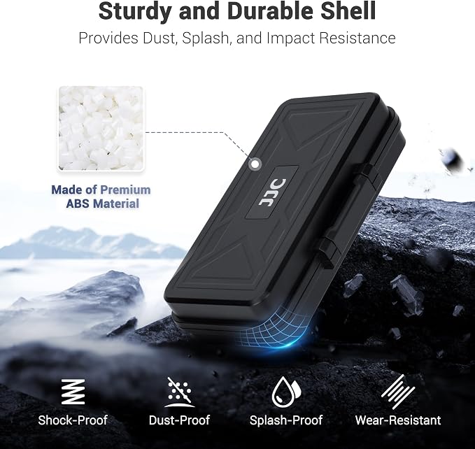 JJC Multi-Function Camera Battery Memory Card Storage Case - Image 3