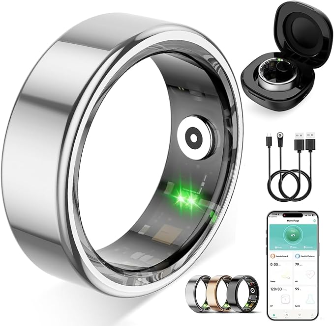 Smart Ring for Women Men, Fitness Tracker Ring by Unknown
