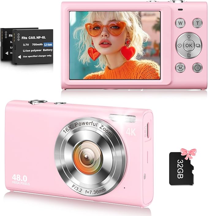 Digital Camera, 4K Vlogging Camera by FJFJOPK