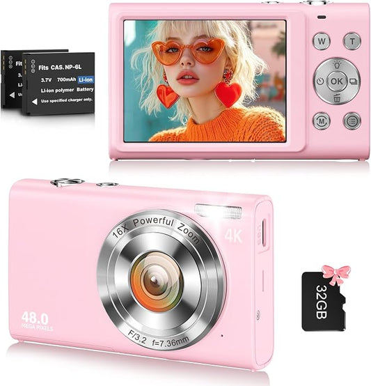 Digital Camera, 4K Vlogging Camera by FJFJOPK